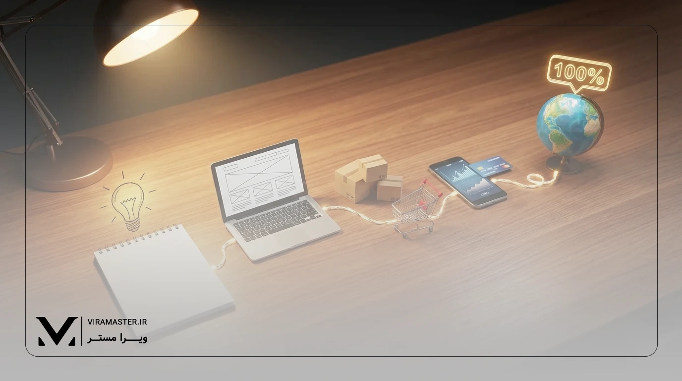 مراحل کلیدی راه اندازی فروشگاه اینترنتی (از ۰ تا ۱۰۰)