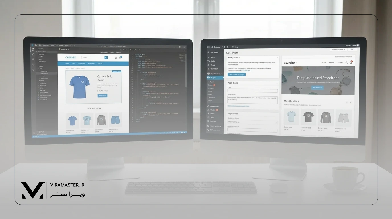 مقایسه طراحی سایت فروشگاهی اختصاصی با وردپرس (ووکامرس)